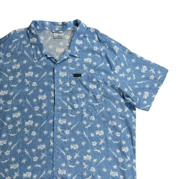 Columbia Sportswear Regular Fit Short Sleeve Hawaiian Style Shirt - Picture 3 of 9